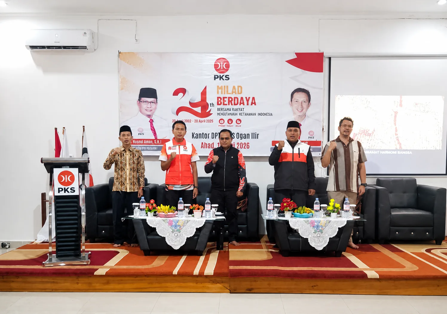 Sambut Milad ke-24, PKS Ogan Ilir Gelar Berbagai Kegiatan dan Luncurkan Program "1 UPA 1 Produk"